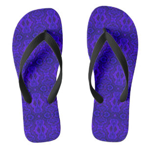 Purple Snake Skin Texture Flip Flops
