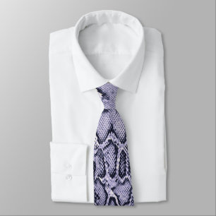 Purple SnakeSkin Animal Print Tie