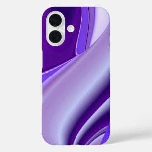 Purple Snow Dream , Abstract Fantasy Rainbow-Art iPhone 16 Case