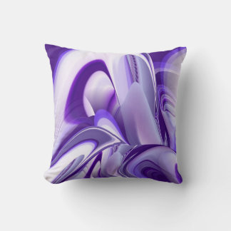 Purple Snow Dream , Abstract Fantasy Rainbow-Art Throw Pillow
