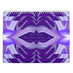 Purple Snow Dreams - Abstract Fantasy-Art Calendar