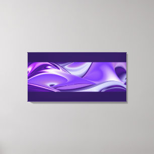 Purple Snow Dreams, Abstract Fantasy Rainbow Art Canvas Print
