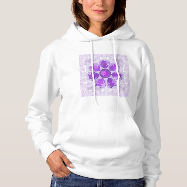 Purple snowflake hoodie (Front)