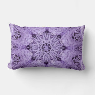 Purple Snowflake Lumbar Pillow