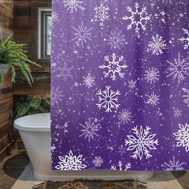 Purple Snowflakes Pattern Magical Winter Holiday (Creator Uploaded)