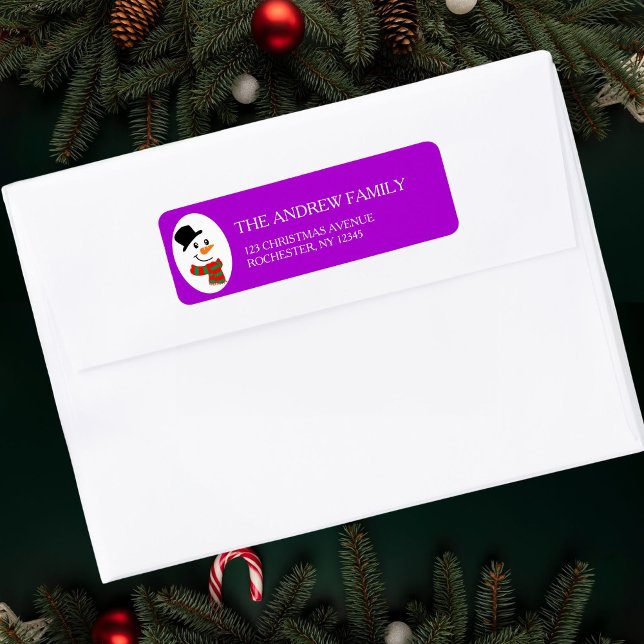Purple Snowman Christmas Adress (Creator Uploaded)