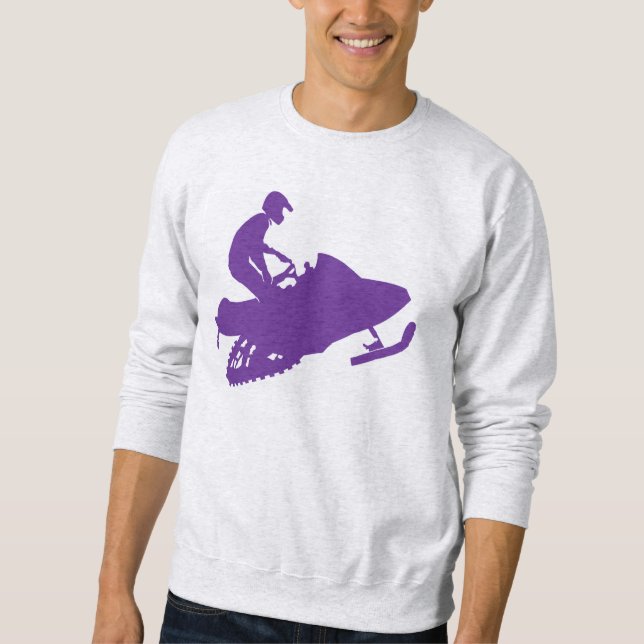 Purple Snowmobiler Sweatshirt (Front)