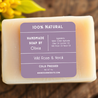 Purple | Soap Ingredient Product Labels