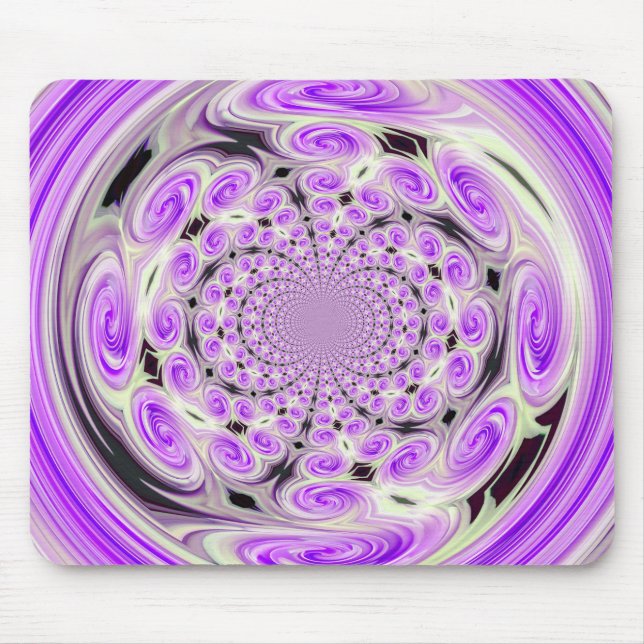 Purple Soft Cloud Swirl Mousepad (Front)