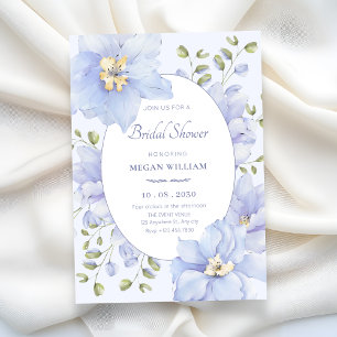 Purple soft flower bloom invitation