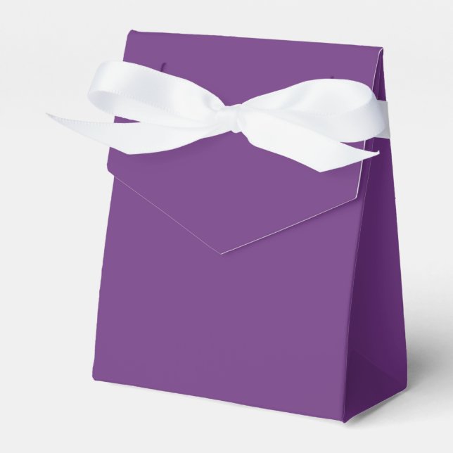 Purple Solid Colour Favor Box (Front Side)