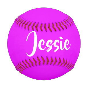 Purple solid plain baseball