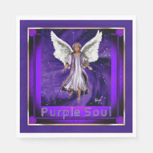 Purple soul napkins