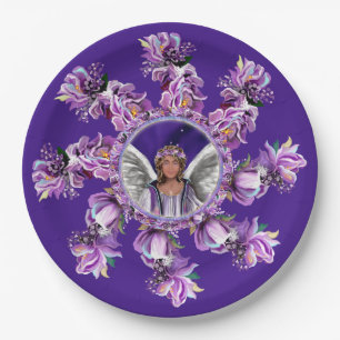 Purple Soul Paper Bowls Plate