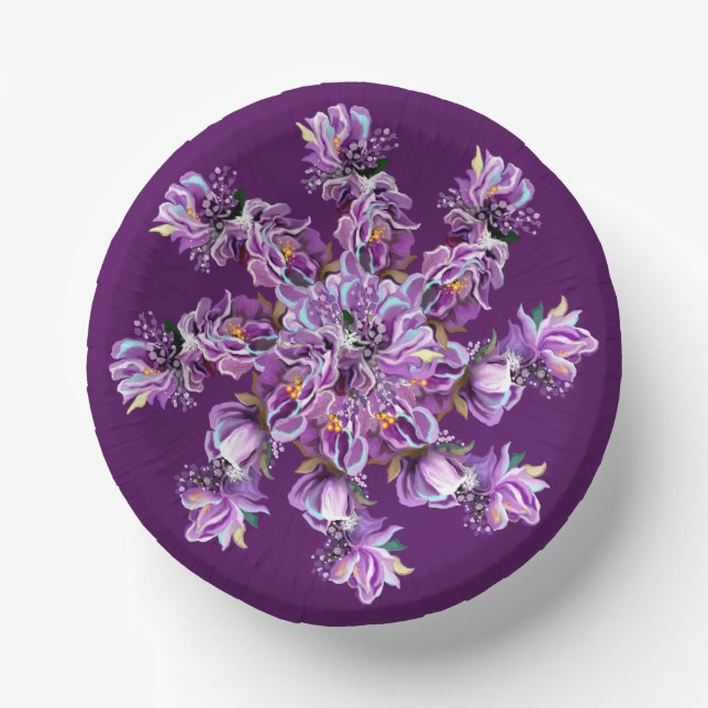 Purple Soul Paper Bowls Plate (Front)