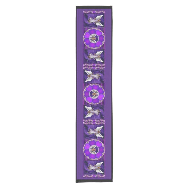 Purple soul short table runner (Front)