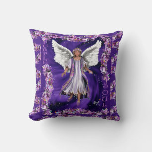 Purple Soul Throw Pillow