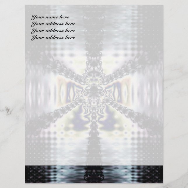 Purple Space Customized Letterhead (Front)