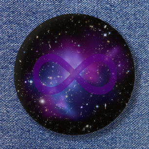 Purple Space Image 2 Inch Round Button