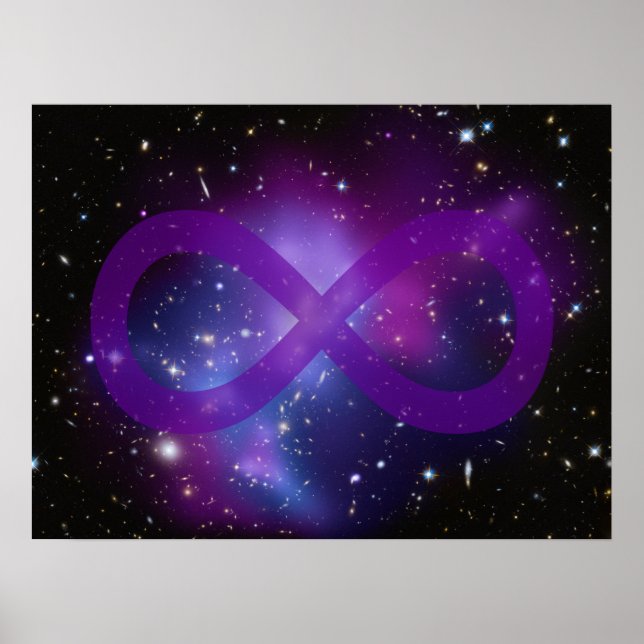 Purple Space Image Poster (Front)