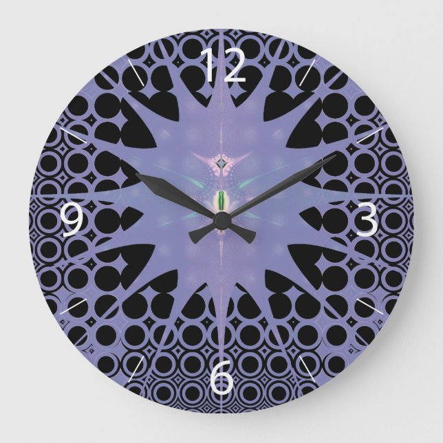 Purple Space Large Clock (Front)