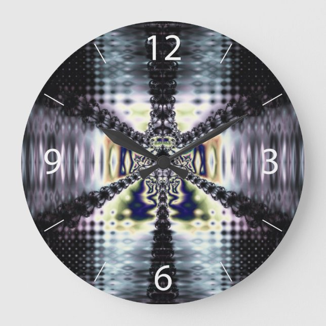 Purple Space Large Clock (Front)