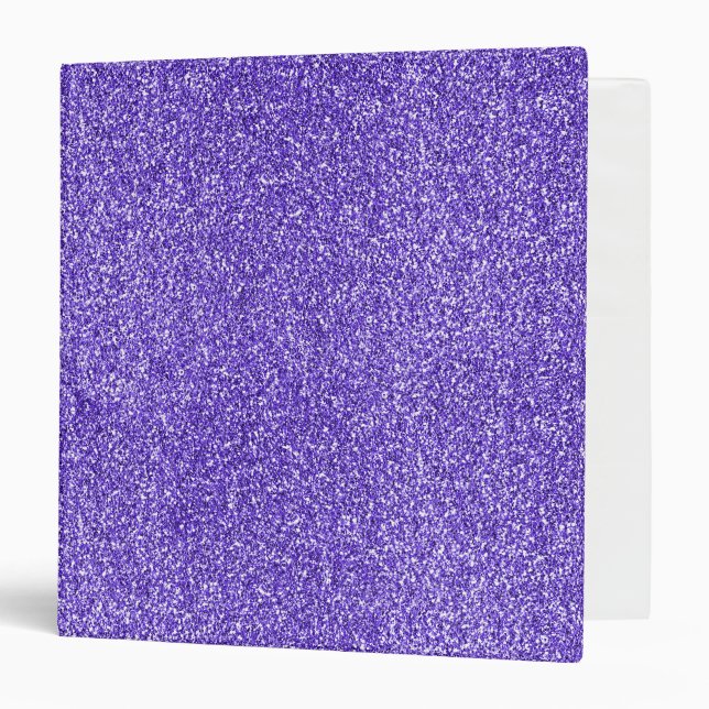 Purple Sparkle Glitter        Binder (Front/Inside)