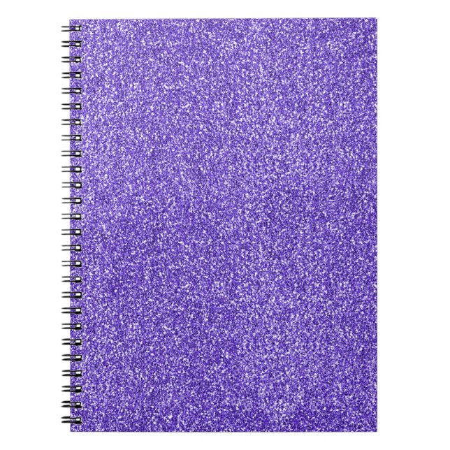 Purple Sparkle Glitter         Notebook (Front)