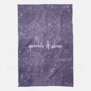 Purple Sparkle Kitchen Towel