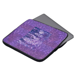 Purple Sparkle laptop case