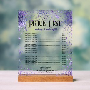 Purple Sparkle Liste de prix pour les professionne