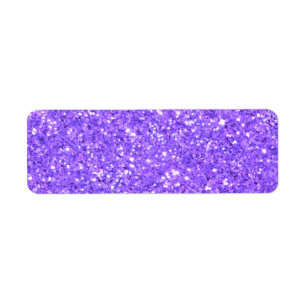 Purple sparkling glitter pattern   label