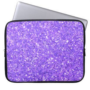 Purple sparkling glitter pattern   laptop sleeve