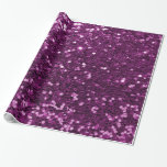 Purple Sparkly Faux Glitter Wrapping Paper<br><div class="desc">Glamourous large purple faux glitter.
PLEASE NOTE: These are flat printed graphics - no raised parts.</div>