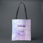 Purple Sparkly Personalised Beauty Therapist Tote Bag<br><div class="desc">Pretty Purple Sparkly personalised Beauty Therapy Tote Bag.</div>