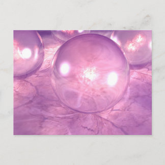 Purple Spheres Postcard