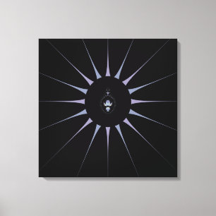 Purple Spider Canvas Print