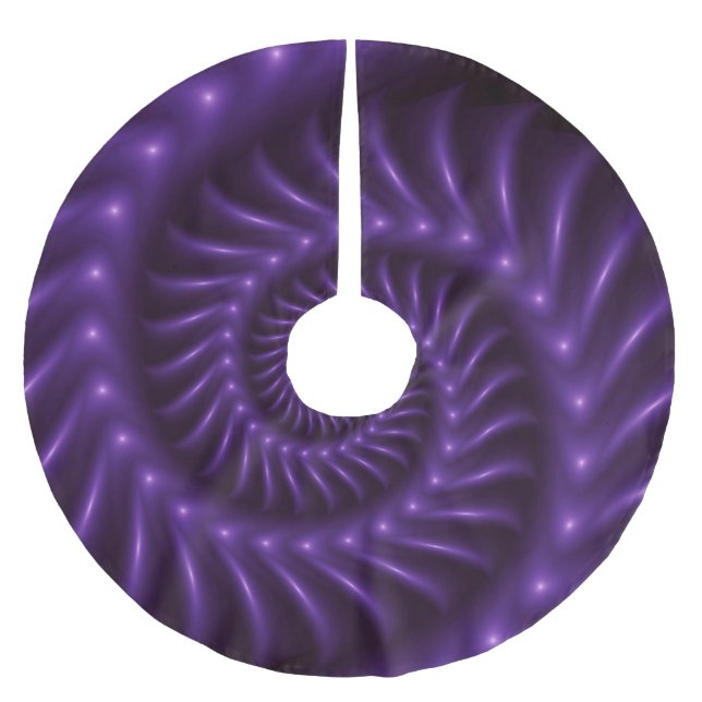 Purple Spiral Fractal Tree Skirt (Front)