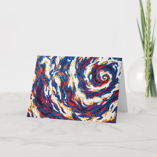 Purple Spiral Galaxy Card (Front)