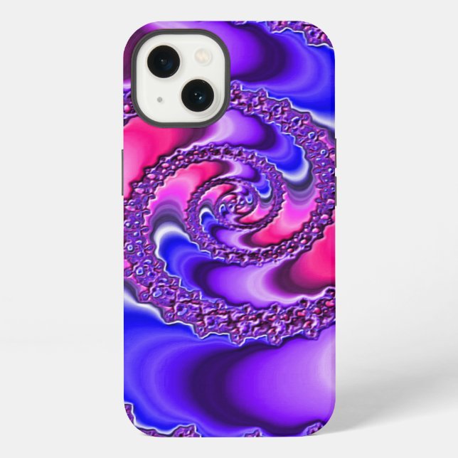 Purple Spiral iPhone Case (Back)