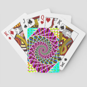 Purple Spiral ( you may add words ) Playing Cards