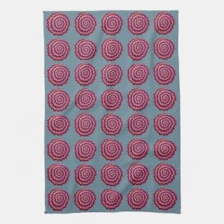 Purple Spirals Kitchen Towel