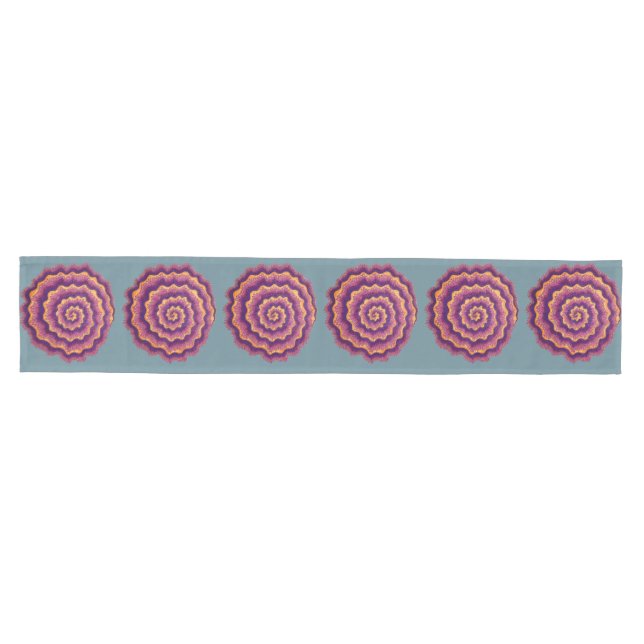 Purple Spirals  Medium Table Runner (Horizontal)