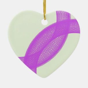 purple spiritual fulfilment ceramic ornament