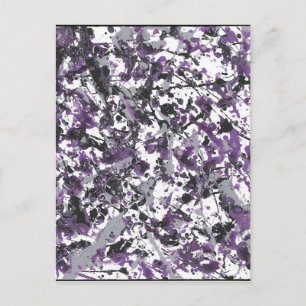Purple Splatter Postcard