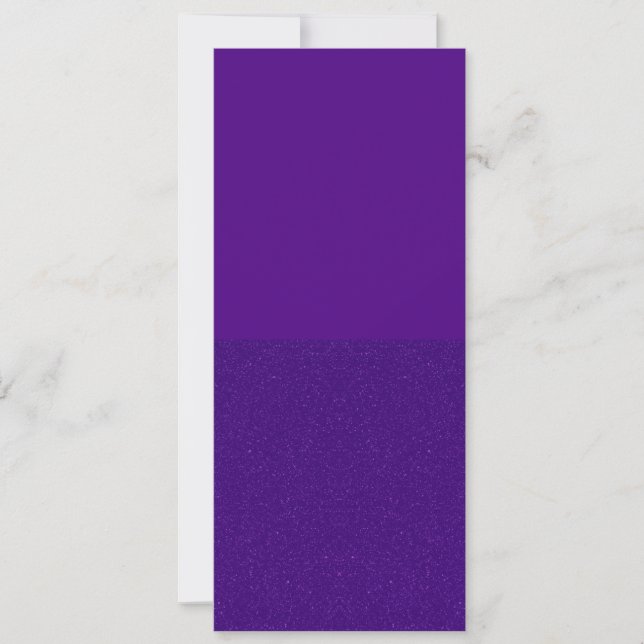 Purple Split-Finish Vertical Invitation (Custom) (Front)