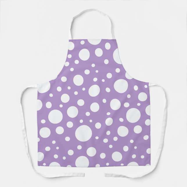 Purple Spots Apron (Front)