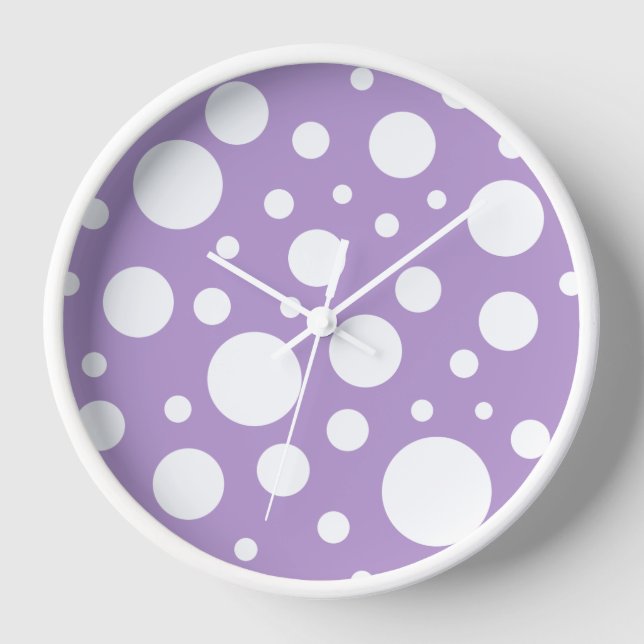Purple Spots Clock (Front)