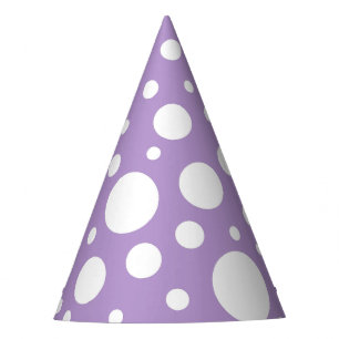 Purple Spots Party Hats