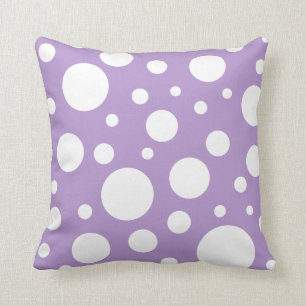 Purple Spots Pillow